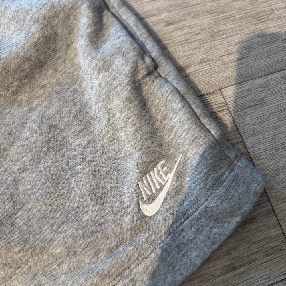 Nike Women's Light Gray Athletic Lounge Shorts - Picture 3 of 5